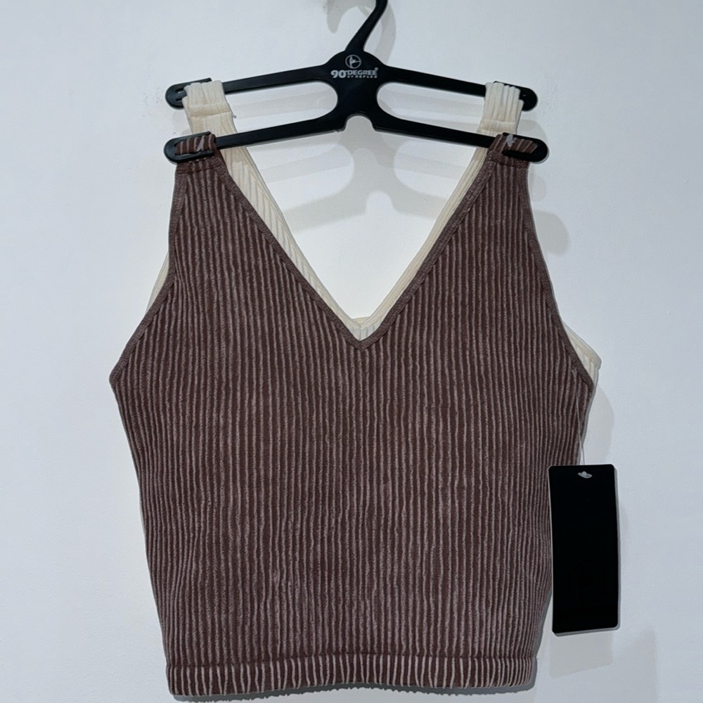 nwt ribbed bra/tank 2 pack